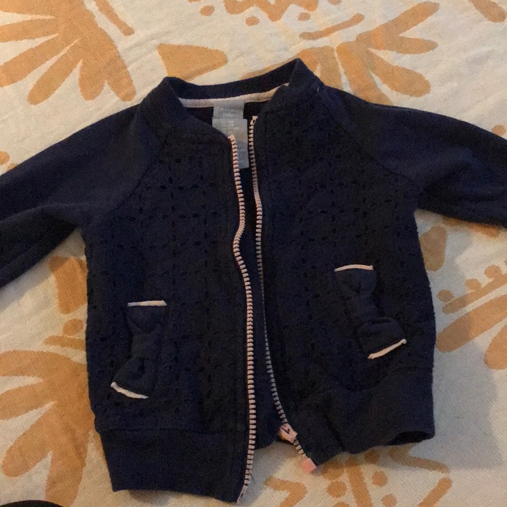 Blue light jacket tahari baby